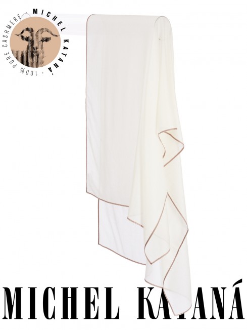 Палантин Унисекс Jq.CASH40_24-JAQUARD-1/ALB